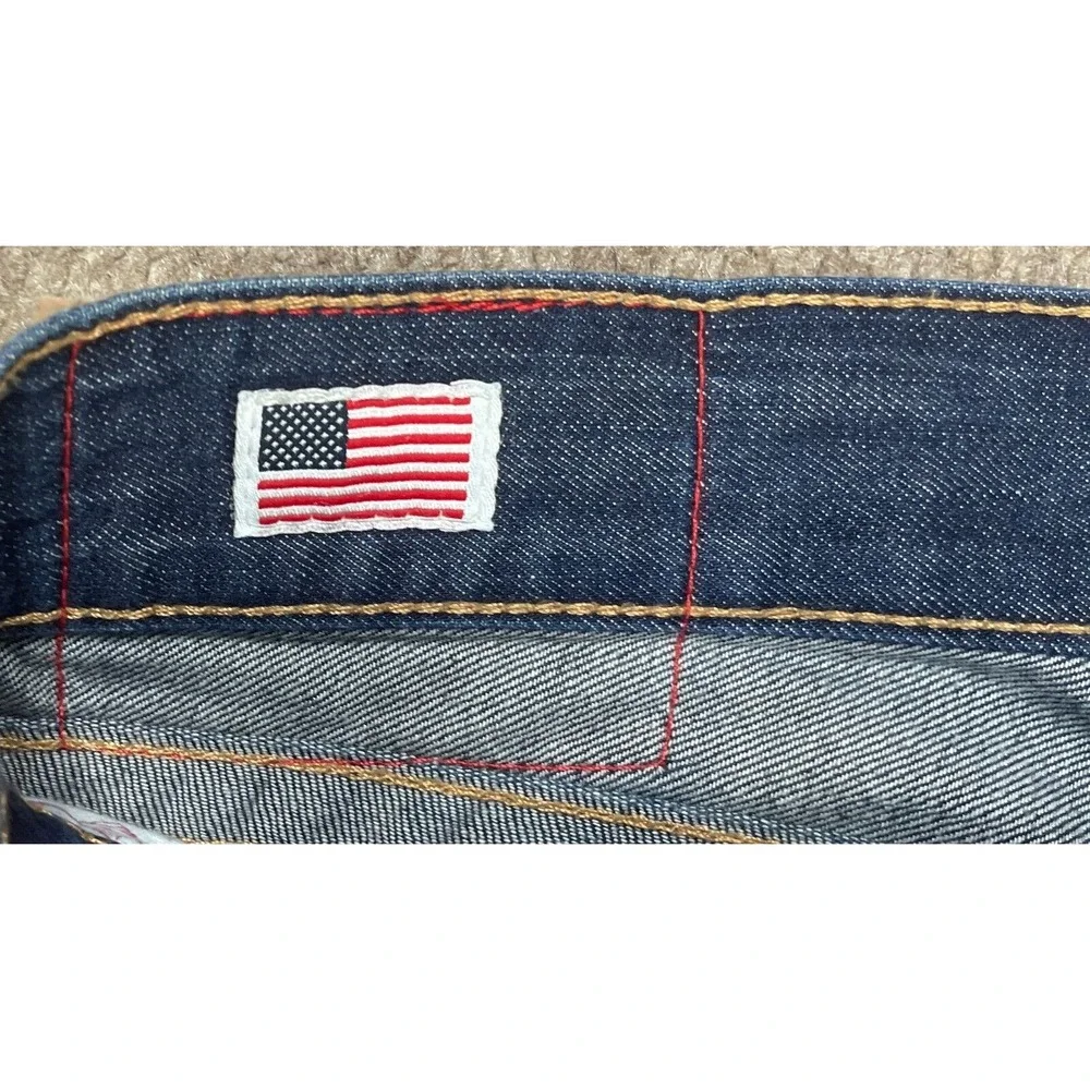 True Religion World‎ Tour Ricky Vtg Y2K Men's 5 Pocket Denim Shorts Size 40